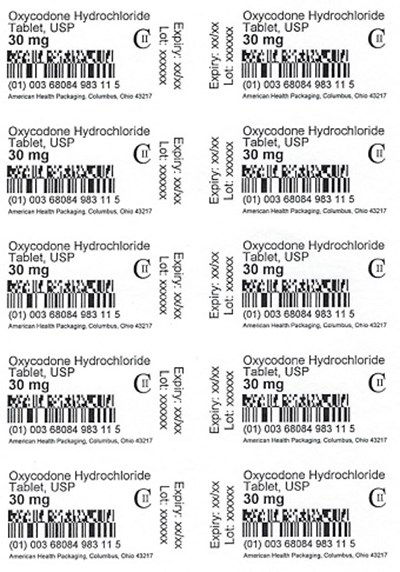 30 mg Oxycodone HCl Tablet Blister